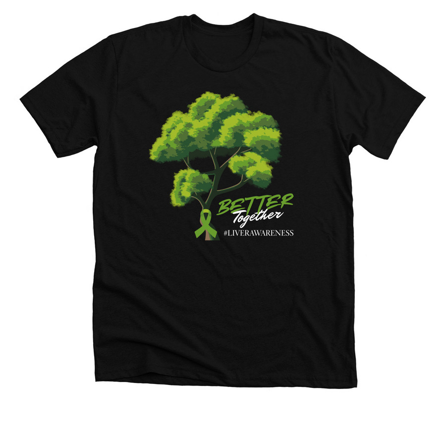 Liver Awareness Fundraiser 6, a Solid Black Blend Premium Unisex Tee