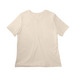 SAFE Logo Dark, a Natural Women?s Relaxed Cotton Tee (back-view)