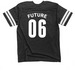 DSF Future Jersey, a Vintage Smoke / White Football Jersey Tee (back-view)