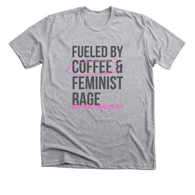 Feminist Rage, a Athletic Heather Premium Unisex Tee