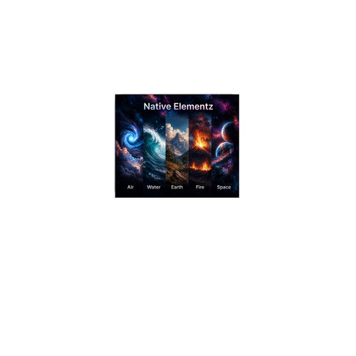 Native Elementz Mousepad 2, a White Full Color Mouse Pad