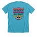 RIVER QUEENS 40'S - Cougar Puberty w/ dates, a Heather Aqua Premium Unisex Tee (back-view)