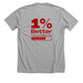 1% Better Every Single Day, a Athletic Heather Premium Unisex Tee (back-view)