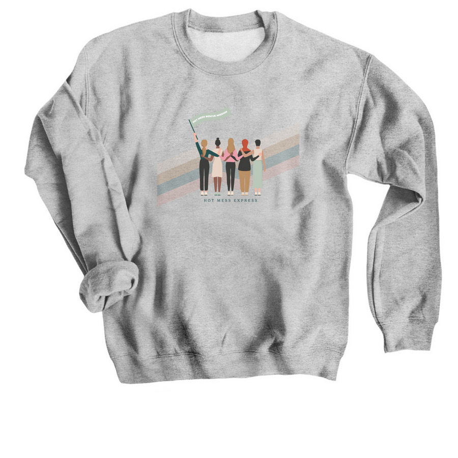 Rescue Mission, a Sport Grey Crewneck Sweatshirt