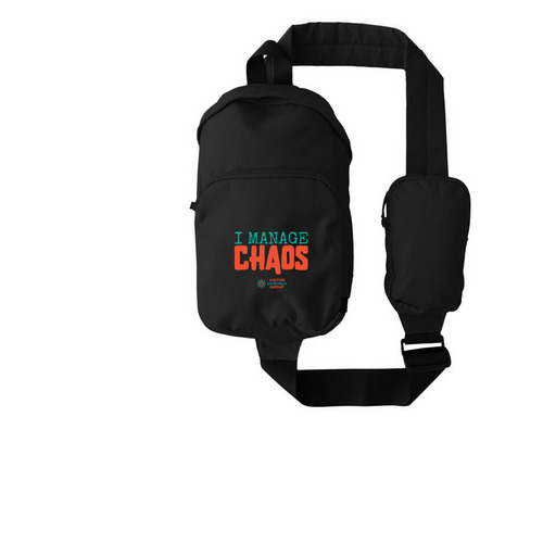 I Manage Chaos Bag, a Black Grove Sling Bag