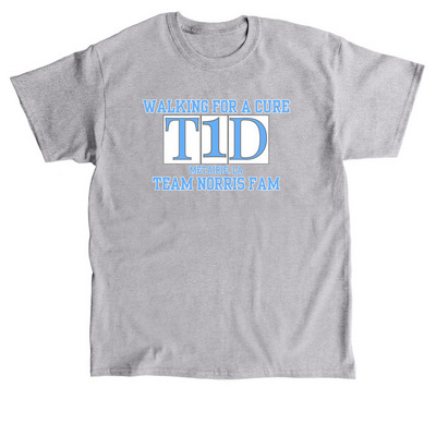 Norris Fam Shirts for T1D, a Sport Grey Classic Unisex Tee