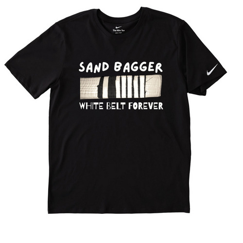NIKE DRY FIT - SAND BAGGER, a Black Nike Dri-FIT Jersey Blend Performance Tee