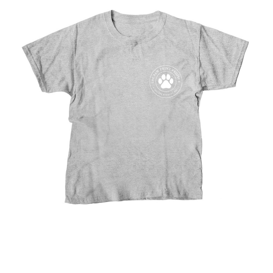 The Paw Print Project, a Sport Grey Youth Unisex Tee