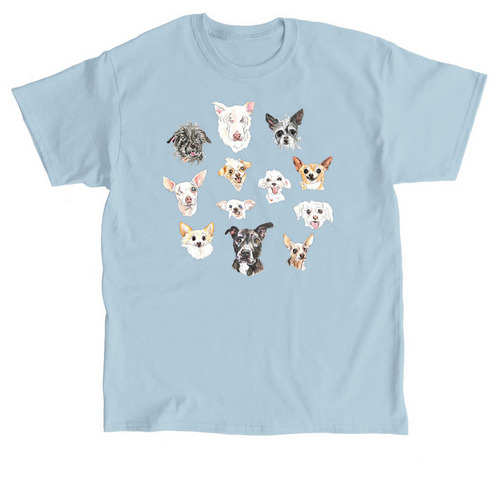 SDS Doodle Tee, a Light Blue Classic Unisex Tee