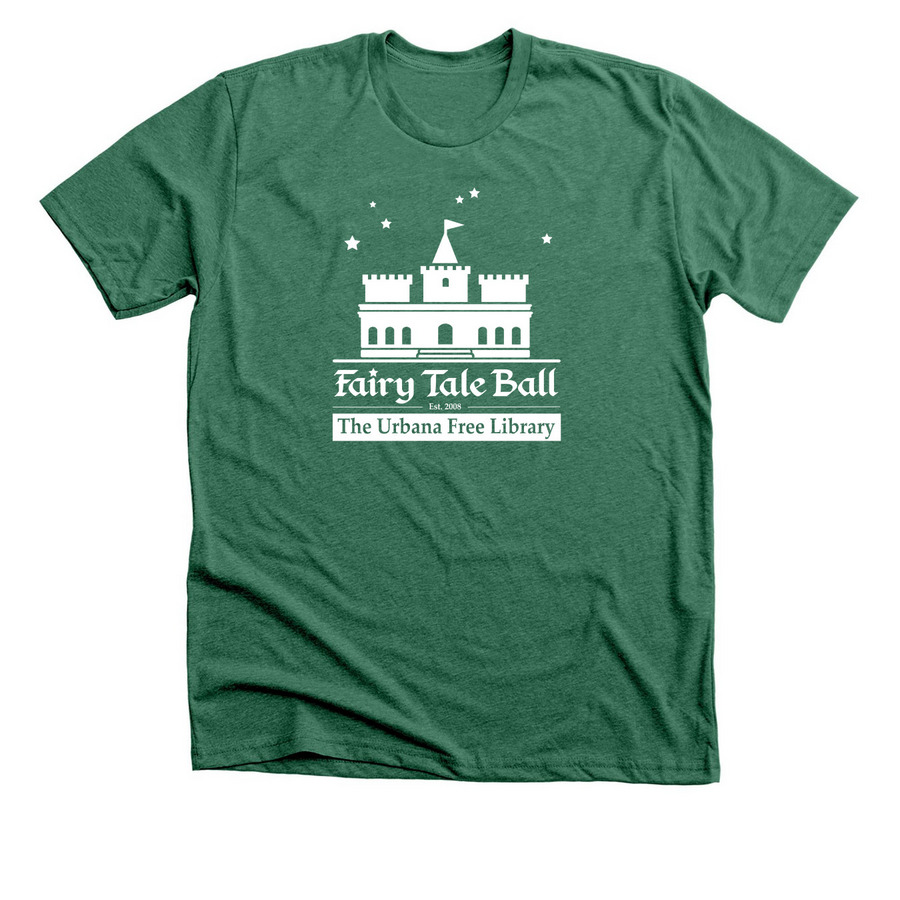 Fairy Tale Ball - White, a Heather Grass Green Premium Unisex Tee