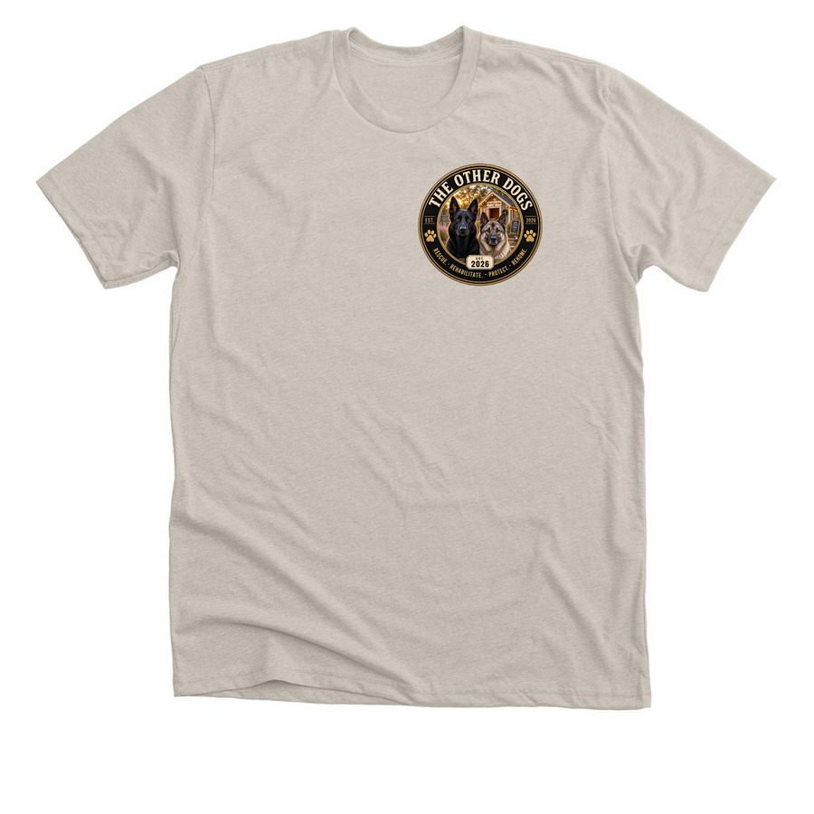 The Other Dogs, a Heather Dust Premium Unisex Tee