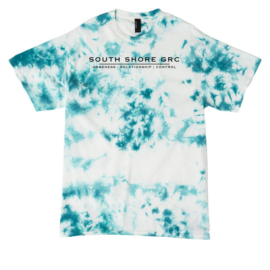 SSGRC | BLACK, a Teal Crystal Tie Dye Tee