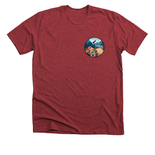 M?s All?, a Heather Canvas Red Premium Unisex Tee