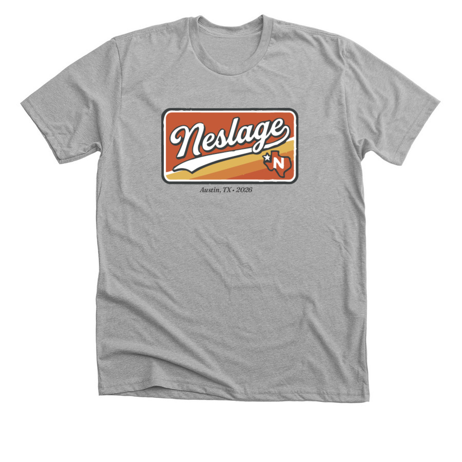 The Reunion Logo, a Athletic Heather Premium Unisex Tee