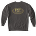 Gold Merch, a Pepper Comfort Colors Crewneck Sweatshirt (back-view)