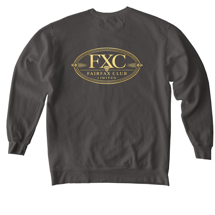 Gold Merch, a Pepper Comfort Colors Crewneck Sweatshirt (back-view)