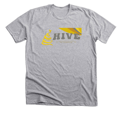 Hive Clubhouse '22, a Athletic Heather Premium Unisex Tee