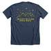 BPS&nbsp;, a Heather Navy Premium Unisex Tee (back-view)