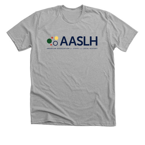 AASLH Logo, a Athletic Heather Premium Unisex Tee