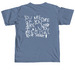 Maeve's Poem - White Print, a Blue Jean Comfort Colors Unisex Tee (back-view)