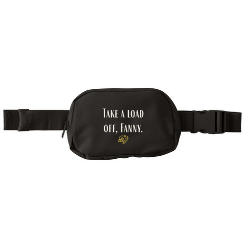 Take a Load Off, Fanny (Pack), a Deep Black Matte Hip Pack