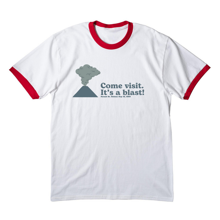 It's a Blast!, a White/ Red Cotton Ringer Tee