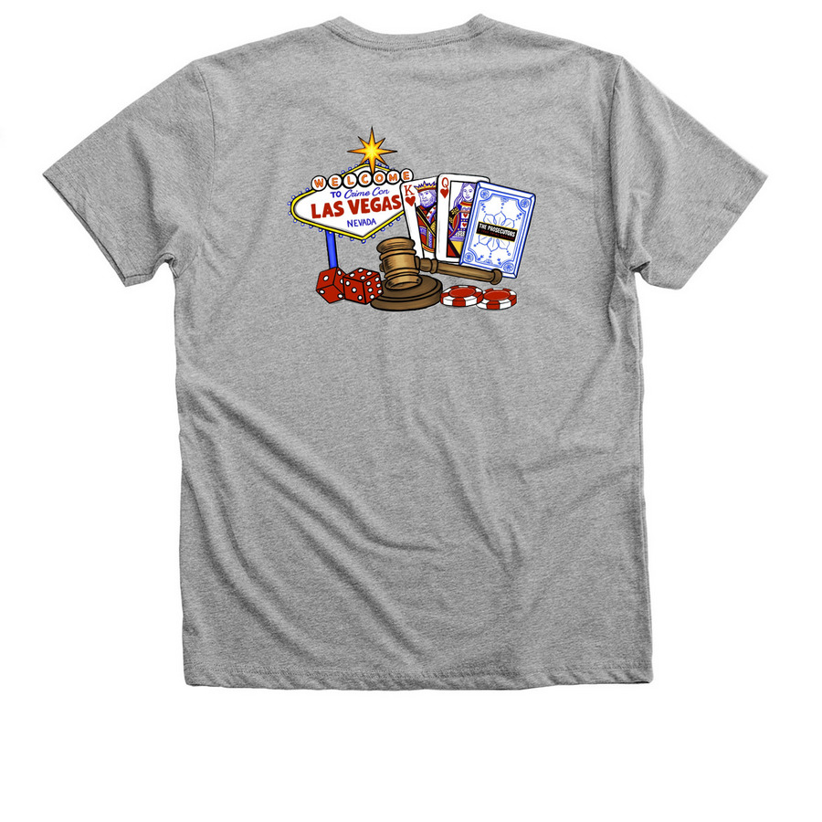 CC2026, a Athletic Heather Premium V-Neck Tee (back-view)