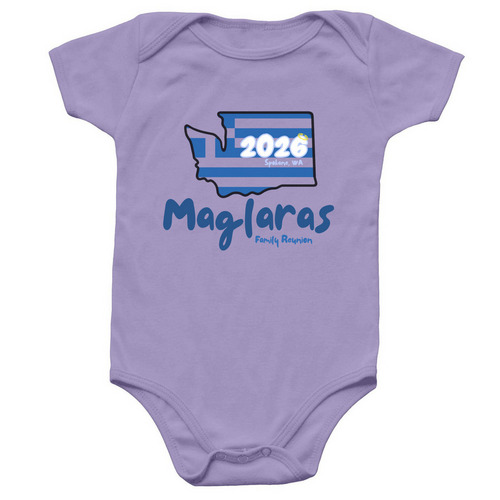 Maglaras Onesie, a Lavender Infant Onesie