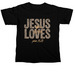 Jesus Loves, a Black Comfort Colors Unisex Tee