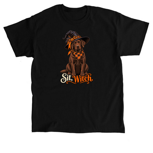 Sit Witch Chocolate, a Black Classic Unisex Tee