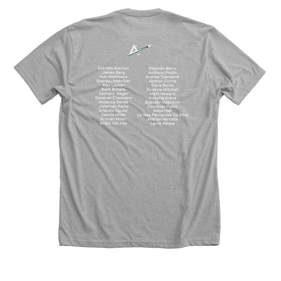 ARG-10i Mission Shirt, a Athletic Heather Premium Unisex Tee (back-view)