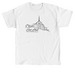 Church Outline - Black, a White Classic Unisex Tee