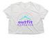 Outfit Repeater, a White Women?s Flowy Cropped Tee