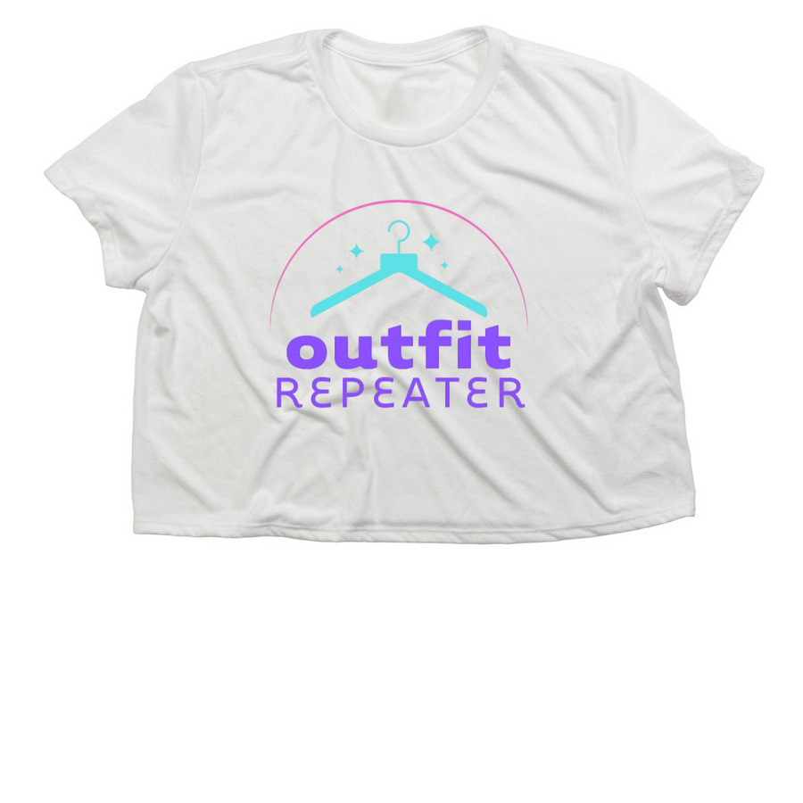 Outfit Repeater, a White Women?s Flowy Cropped Tee