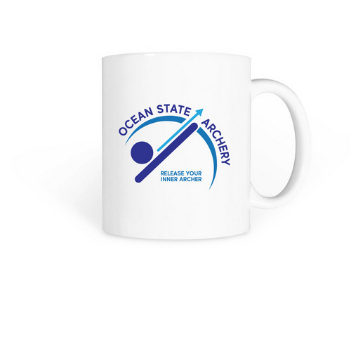 Ocean State Archery, a White Coffee Mug