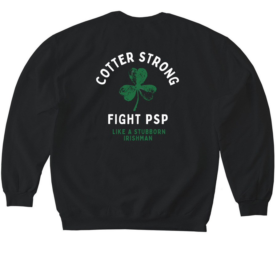 Sweatshirts, a Black Softstyle Crewneck Sweatshirt (back-view)