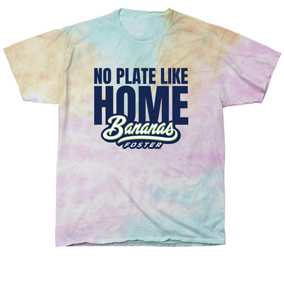 No Plate Like Home - Tie Dye Tee, a Snow Cone Classic Tie Dye Tee