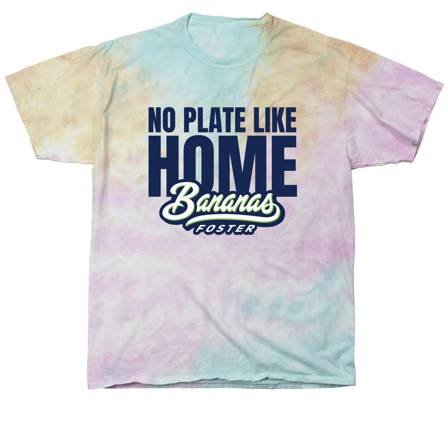 No Plate Like Home - Tie Dye Tee, a Snow Cone Classic Tie Dye Tee