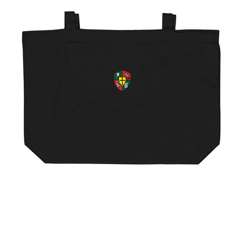Totes, Classic Boar's Head Shield, a Black Large Organic Cotton Tote Bag