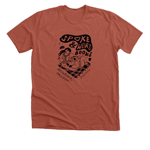 Spoke & Word Books Picnic Merch, a Heather Clay Premium Unisex Tee