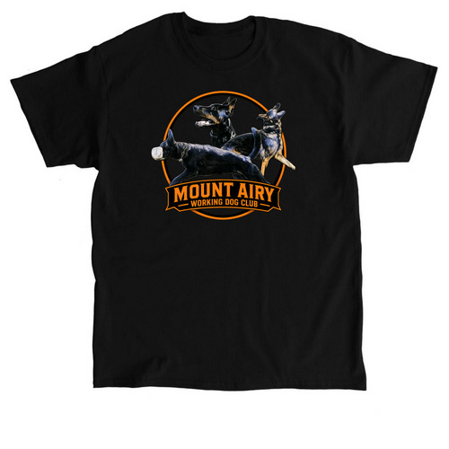 Mount Airy Working Dog Club, a Black Classic Unisex Tee