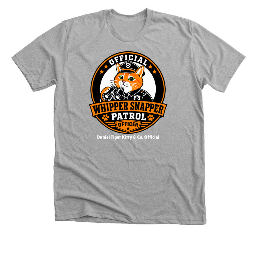 Official Whipper Snapper Patrol Officer Tee, a Athletic Heather Premium Unisex Tee