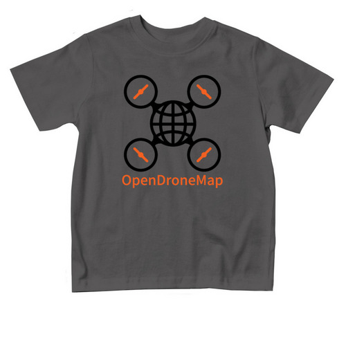 OpenDroneMap Toddler Clothing, a Charcoal Toddler Tee
