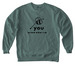Bee You Tops, a Blue Spruce Comfort Colors Crewneck Sweatshirt