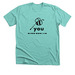 Bee You Tops, a Heather Sea Green Premium Unisex Tee