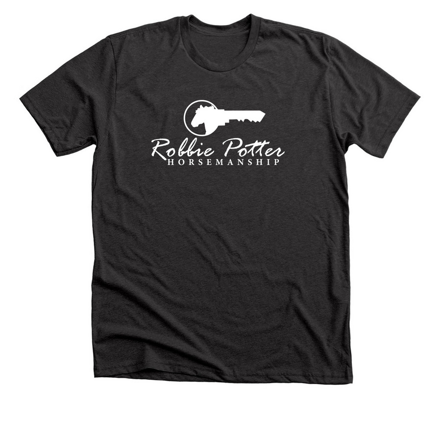 RPH Logo Tee (White Logo), a Dark Grey Heather Premium Unisex Tee