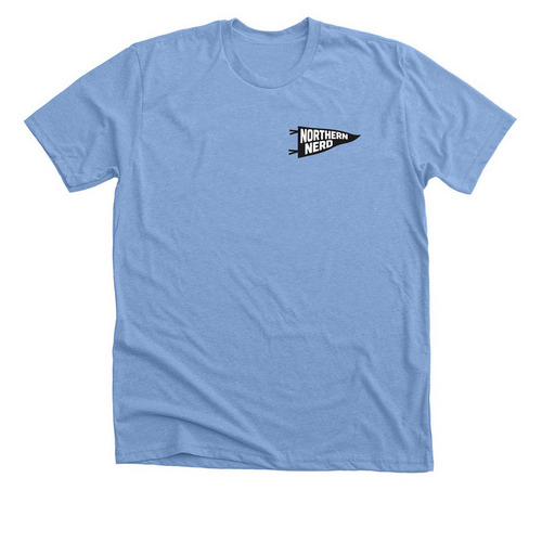 Pennant Northern Nerd, a Heather Carolina Blue Premium Unisex Tee