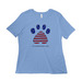 Taylum's Tees ? Paw it forward, a Carolina Blue Women?s Relaxed Cotton Tee