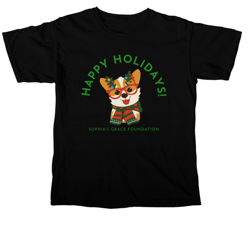 SGF - Happy Holidays, a Black Comfort Colors Unisex Tee
