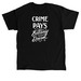 Crime Pays | WHITE INK, a Black Classic Unisex Tee